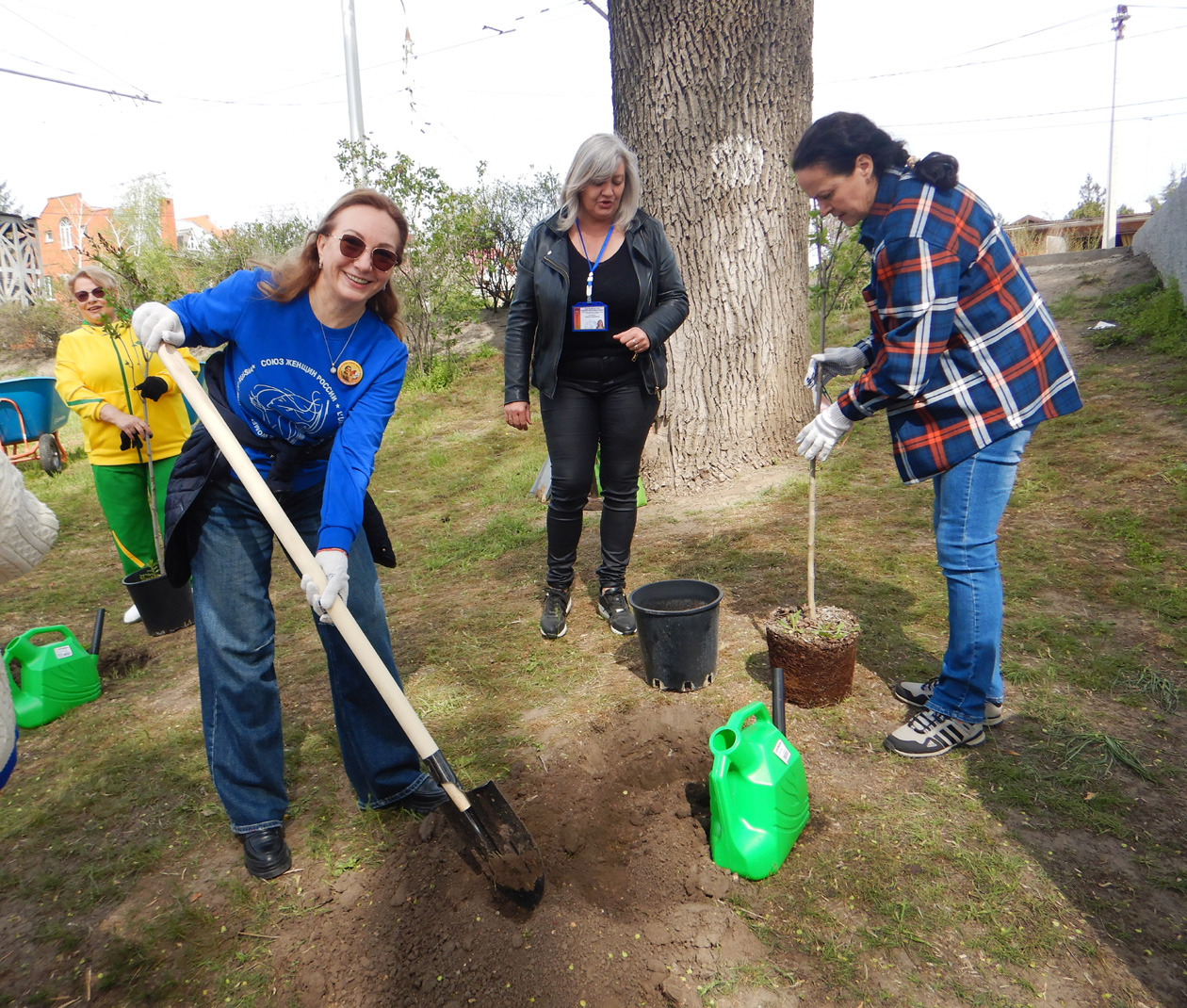 Аллею сирени имени Валентины Гризодубовой высадили в Ростове активисты Союза женщин России
