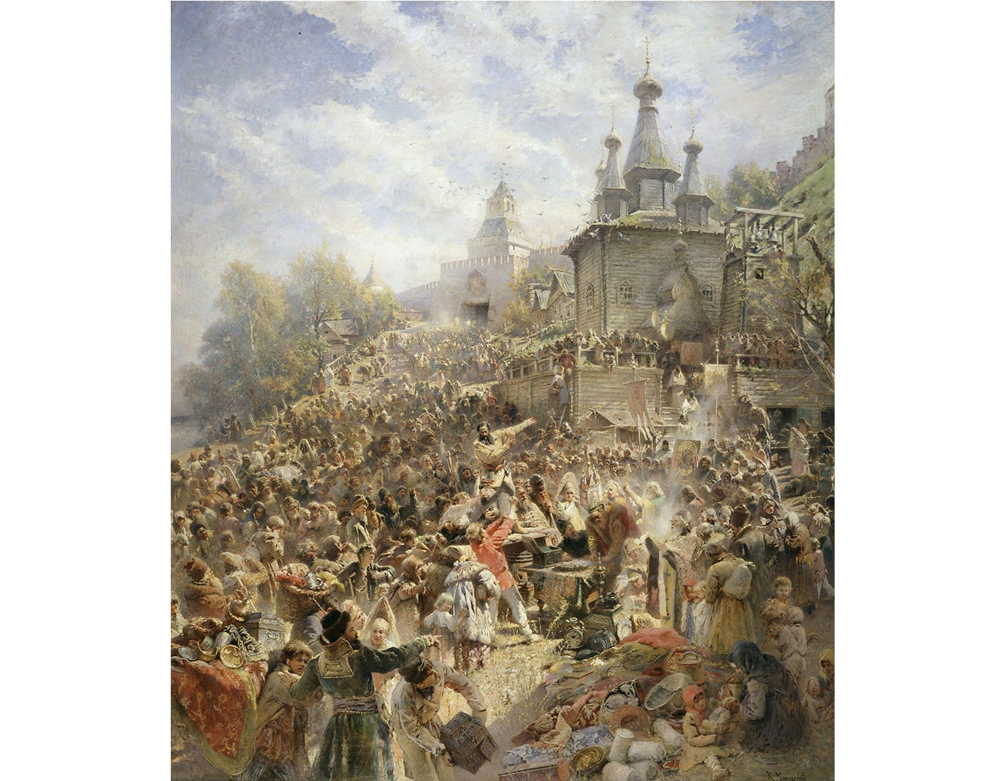 Констатин Маковский. "Воззвание Минина", 1896 год.