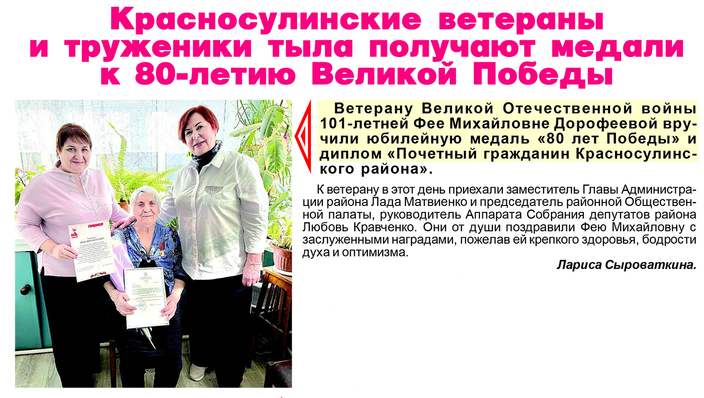 Дорофеева Фея Михайловна, Красносулинский район. ПРОЕКТ ЖЕНСКОЕ ЛИЦО ПОБЕДЫ ДОНА