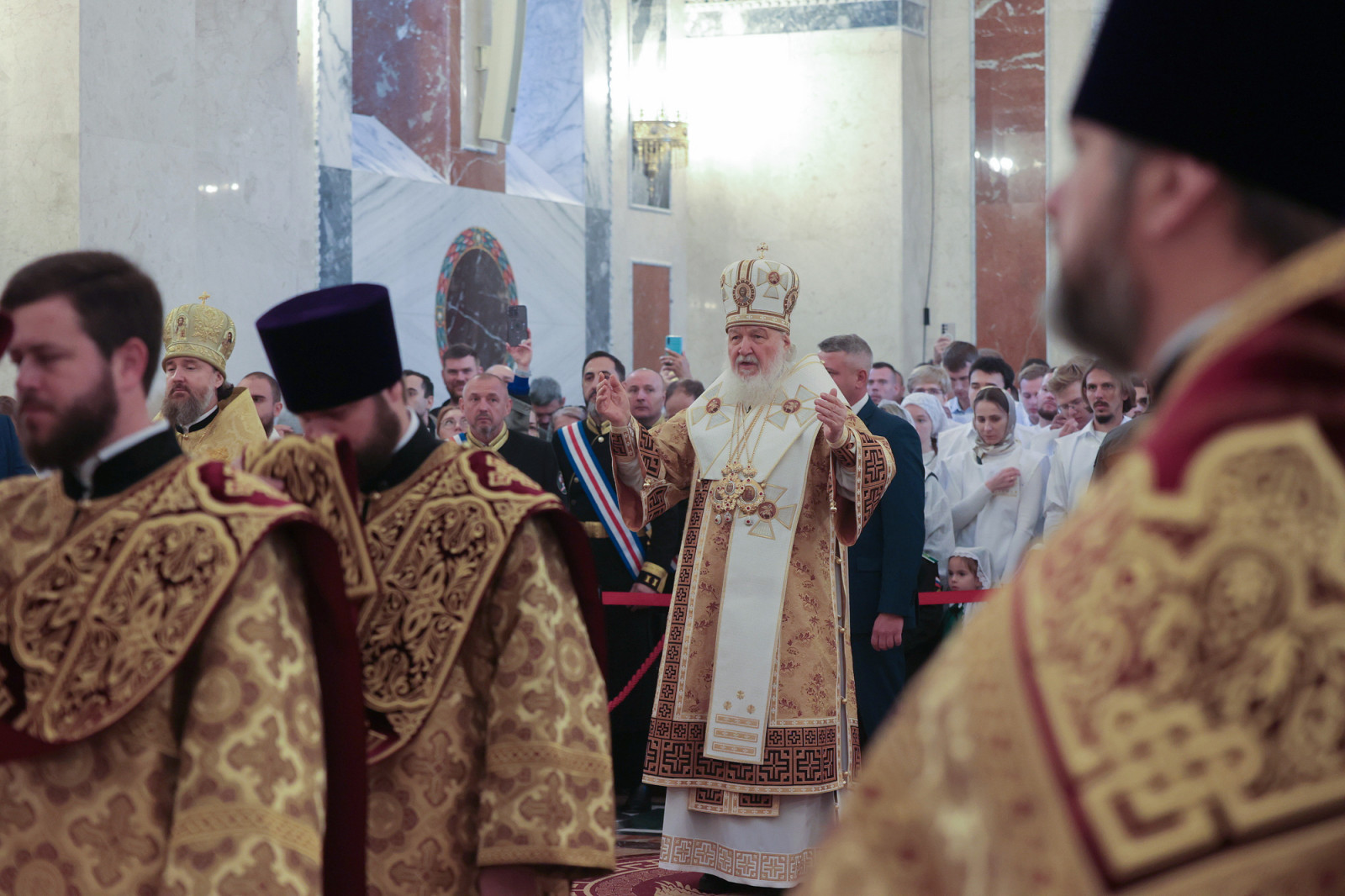 Освящение храма святого Георгия Победоносца, главного войскового храма Южного военного округа