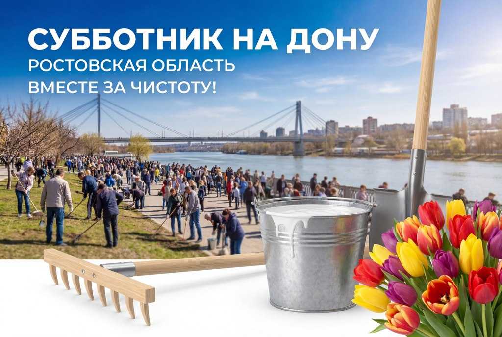 С 16 марта по 18 апреля &ndash; весенний месячник чистоты. Сделаем Дон чистым вместе!
