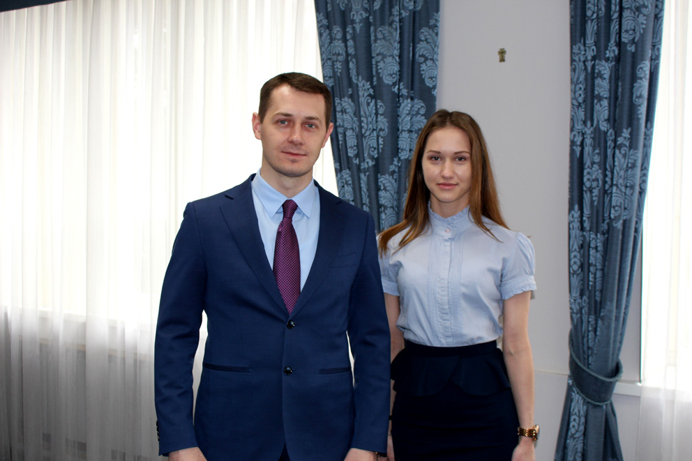 Саша Маринич и мэр г. Азова
